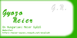 gyozo meier business card